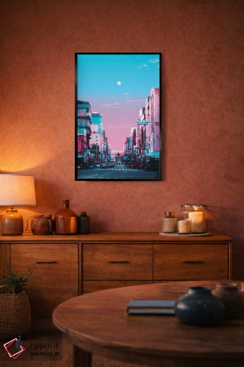 تابلو دکوراتیو توکیو شهر پاستلی اثر دانر اوروزکو - D4B