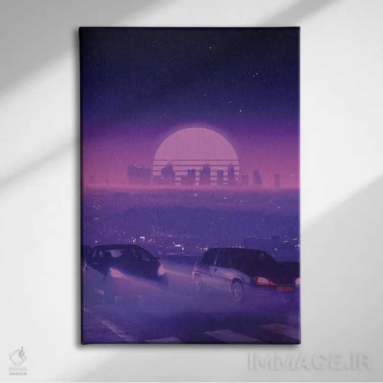 تابلو دکوراتیو ساعت گرگ و میش اثر دانر اوروزکو - نمای روبهرو روی دیوار