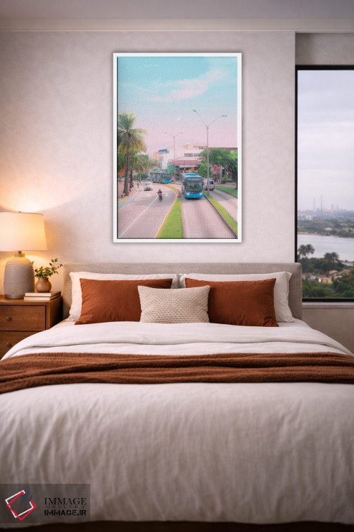 تابلو دکوراتیو کالی شهر پاستلی اثر دانر اوروزکو - D4W