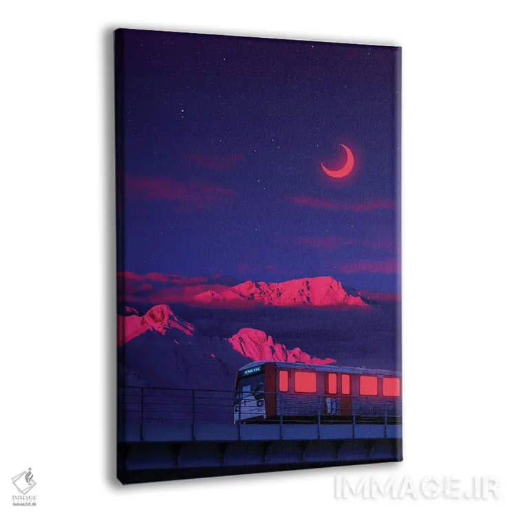 تابلو دکوراتیو قطار نیمه شب اثر دانر اوروزکو - نمای پرسپکتیو محصول