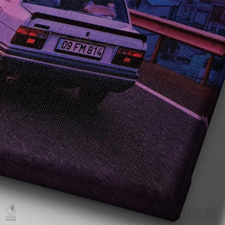 تابلو دکوراتیو بازگشت به گذشته ۲ اثر دانر اوروزکو - نمای نزدیک بافت بوم