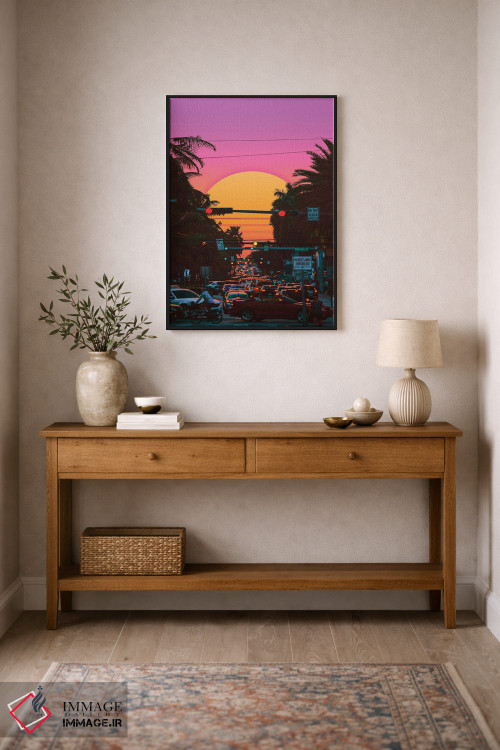 تابلو دکوراتیو غروب بخارویو ۳ اثر دانر اوروزکو - D1B