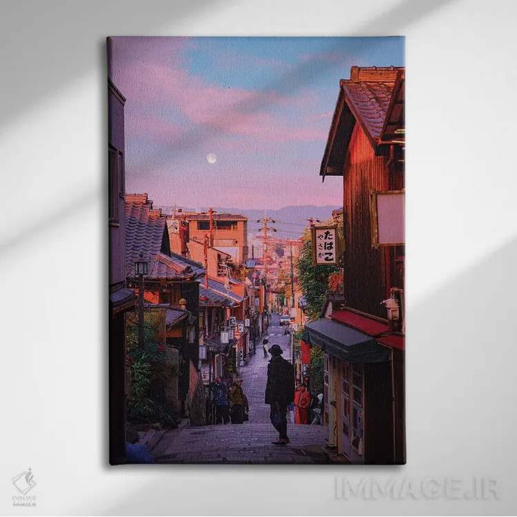 تابلو دکوراتیو شهر توکیو اثر دانر اوروزکو - نمای روبهرو روی دیوار