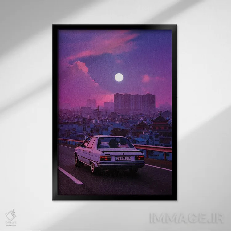 تابلو دکوراتیو بازگشت به گذشته ۲ اثر دانر اوروزکو - نمای قابدار مشکی