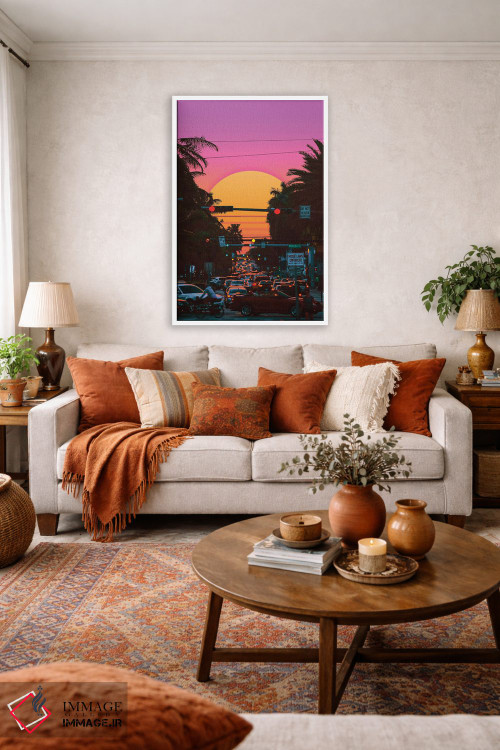 تابلو دکوراتیو غروب بخارویو ۳ اثر دانر اوروزکو - D2W