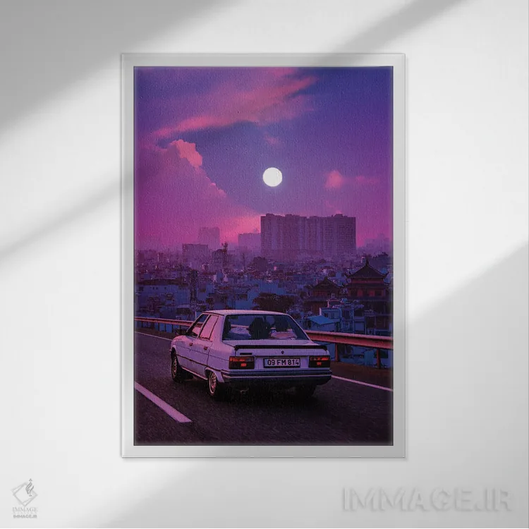 تابلو دکوراتیو بازگشت به گذشته ۲ اثر دانر اوروزکو - نمای قابدار سفید