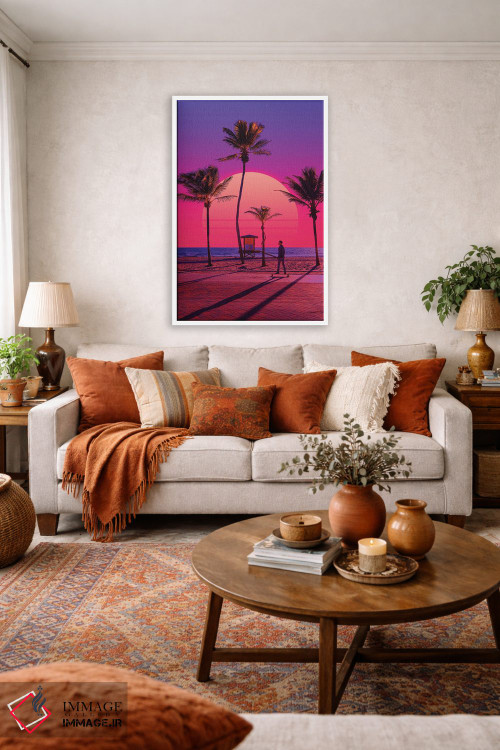 تابلو دکوراتیو غروب بخارویو ۶ اثر دانر اوروزکو - D2W