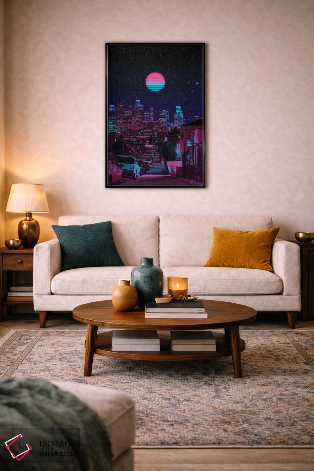تابلو دکوراتیو شب بخارگونه اثر دانر اوروزکو - D6B