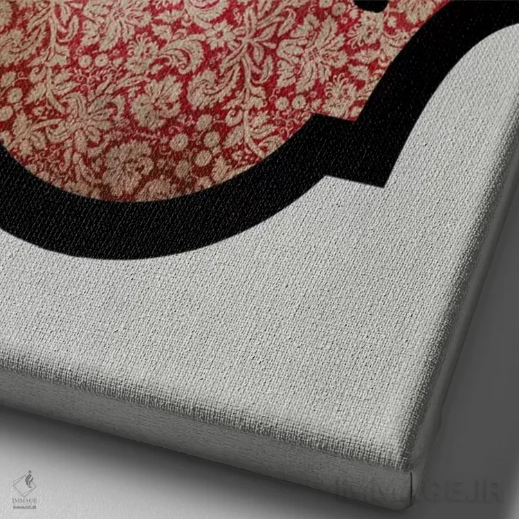 تابلو دکوراتیو رتوایلر II اثر فایو بای فایو کالکتیو - نمای نزدیک بافت بوم