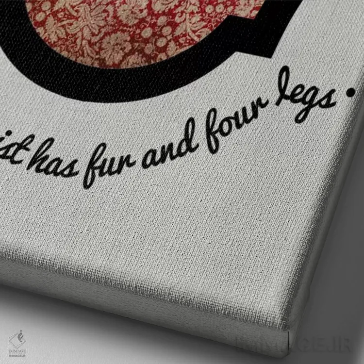 تابلو دکوراتیو رتوایلر I اثر فایو بای فایو کالکتیو - نمای نزدیک بافت بوم