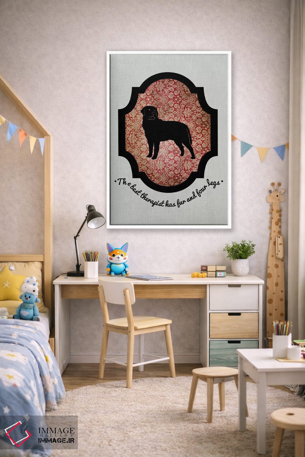 تابلو دکوراتیو رتوایلر I اثر فایو بای فایو کالکتیو - D1W