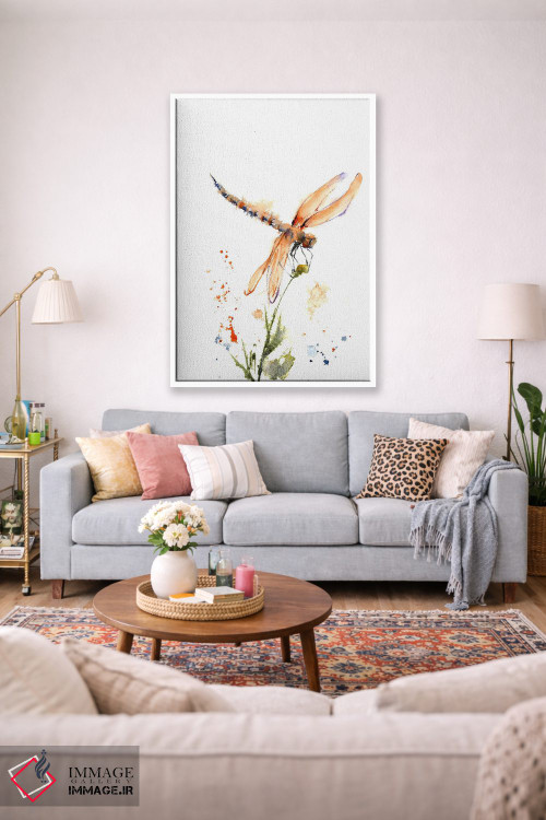 تابلو دکوراتیو سنجاقک ۲ اثر الگا چفرانوف - D1W