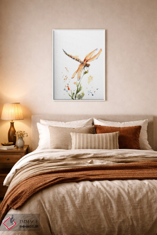 تابلو دکوراتیو سنجاقک ۲ اثر الگا چفرانوف - D5W