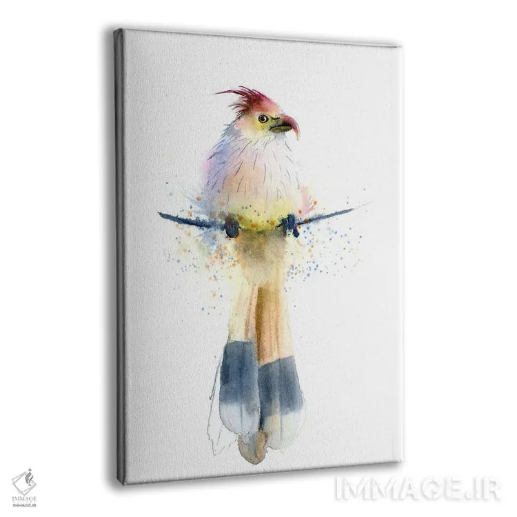 تابلو دکوراتیو پرنده گرمسیری اثر الگا چفرانوف - نمای پرسپکتیو محصول