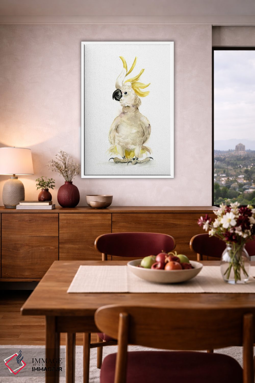 تابلو دکوراتیو کاکاتو اثر الگا چفرانوف - D3W