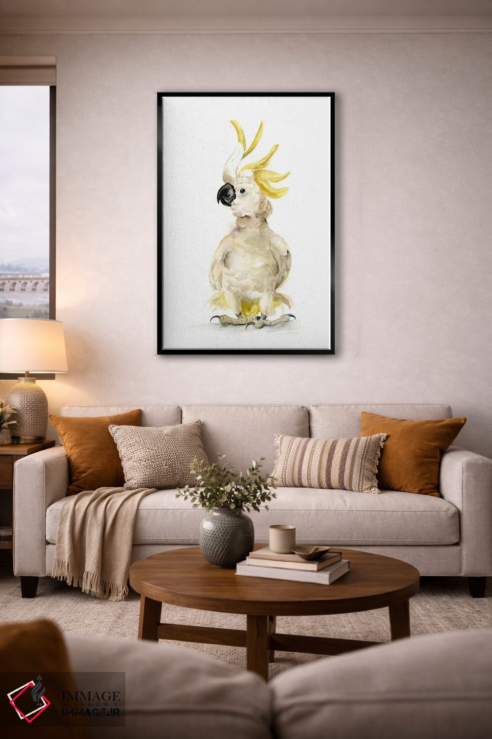 تابلو دکوراتیو کاکاتو اثر الگا چفرانوف - D5B