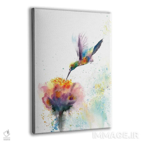 تابلو دکوراتیو مرغ مگس خوار اثر الگا چفرانوف - نمای پرسپکتیو محصول