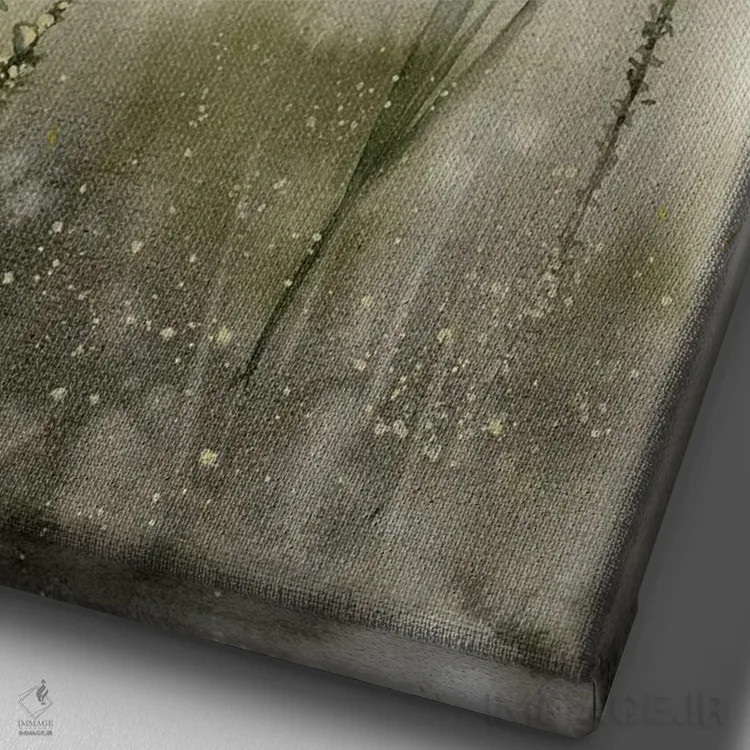 تابلو دکوراتیو منظره انتزاعی ۴ اثر الگا چفرانوف - نمای نزدیک بافت بوم