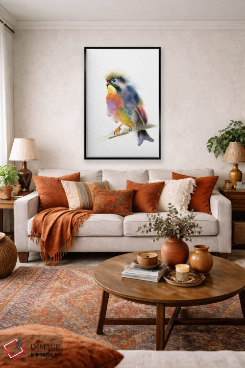 تابلو دکوراتیو بلبل اثر الگا چفرانوف - D4B