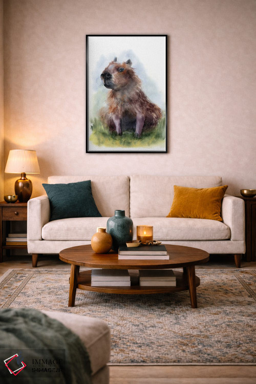 تابلو دکوراتیو کاپیبارا ۲ اثر الگا چفرانوف - D3B