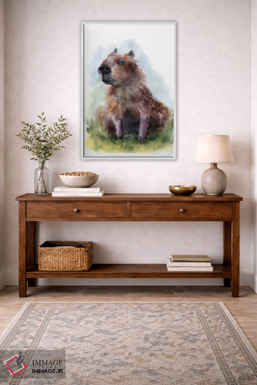 تابلو دکوراتیو کاپیبارا ۲ اثر الگا چفرانوف - D2W
