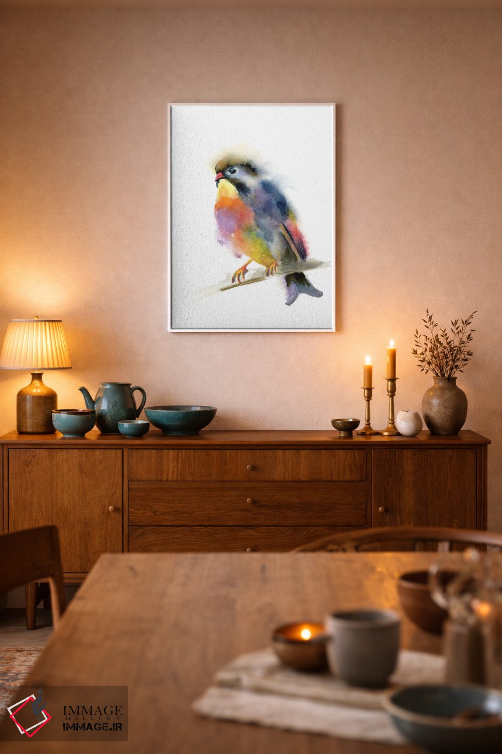 تابلو دکوراتیو بلبل اثر الگا چفرانوف - D5W