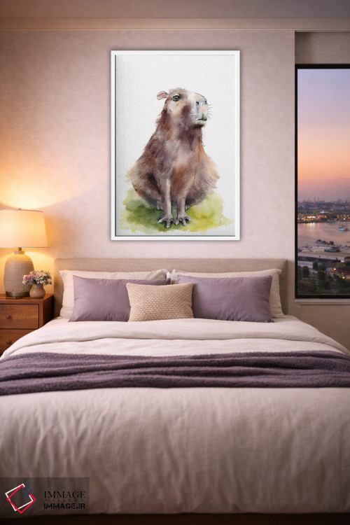 تابلو دکوراتیو کاپیبارا ۱ اثر الگا چفرانوف - D4W