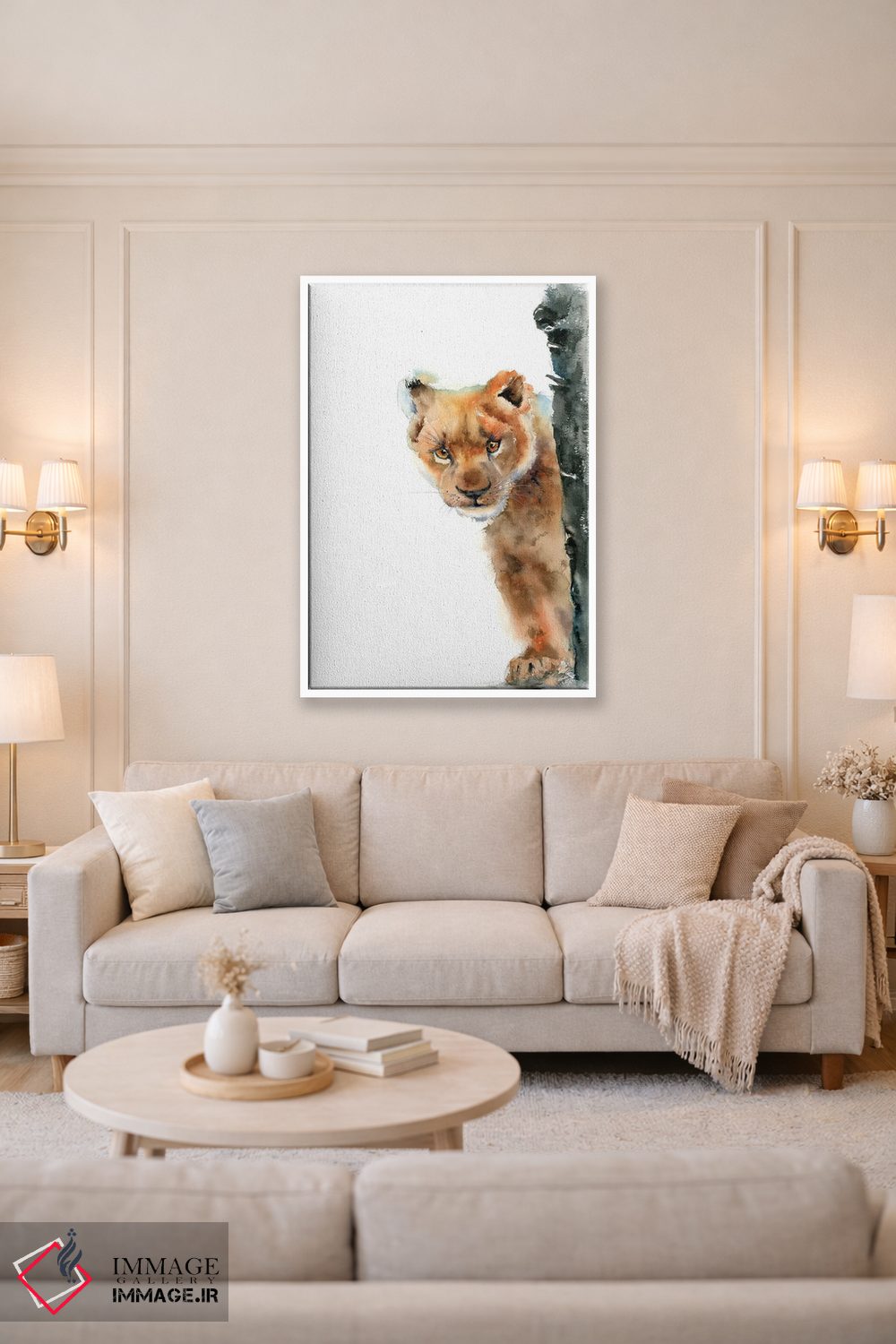 تابلو دکوراتیو لئو کوچک اثر الگا چفرانوف - D2W