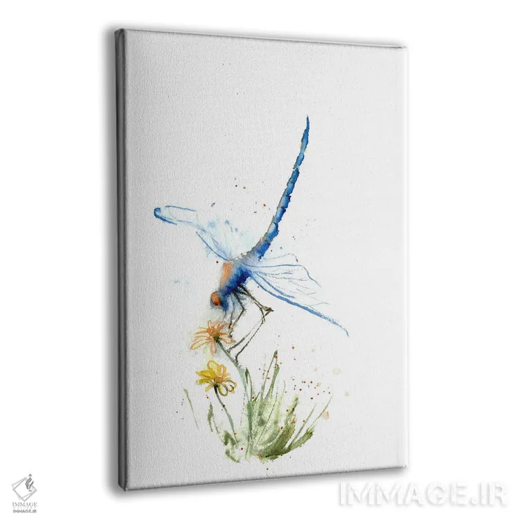 تابلو دکوراتیو سنجاقک اثر الگا چفرانوف - نمای پرسپکتیو محصول