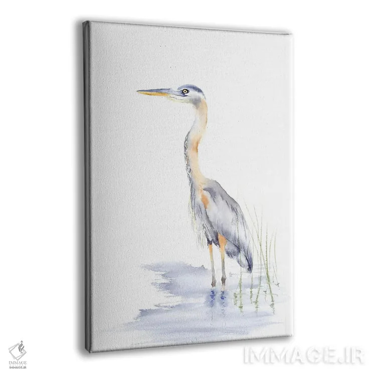 تابلو دکوراتیو مرغ آبکنار اثر الگا چفرانوف - نمای پرسپکتیو محصول