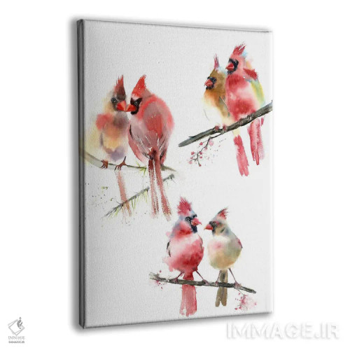 تابلو دکوراتیو کارباورال ها ۲ اثر الگا چفرانوف - نمای پرسپکتیو محصول