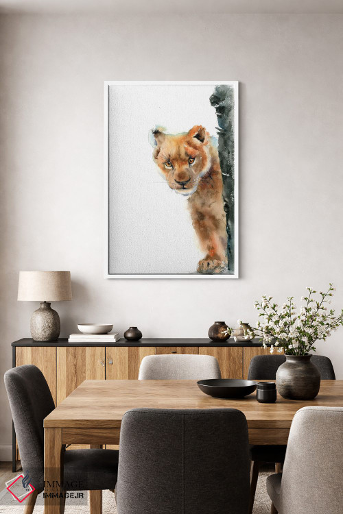 تابلو دکوراتیو لئو کوچک اثر الگا چفرانوف - D3W