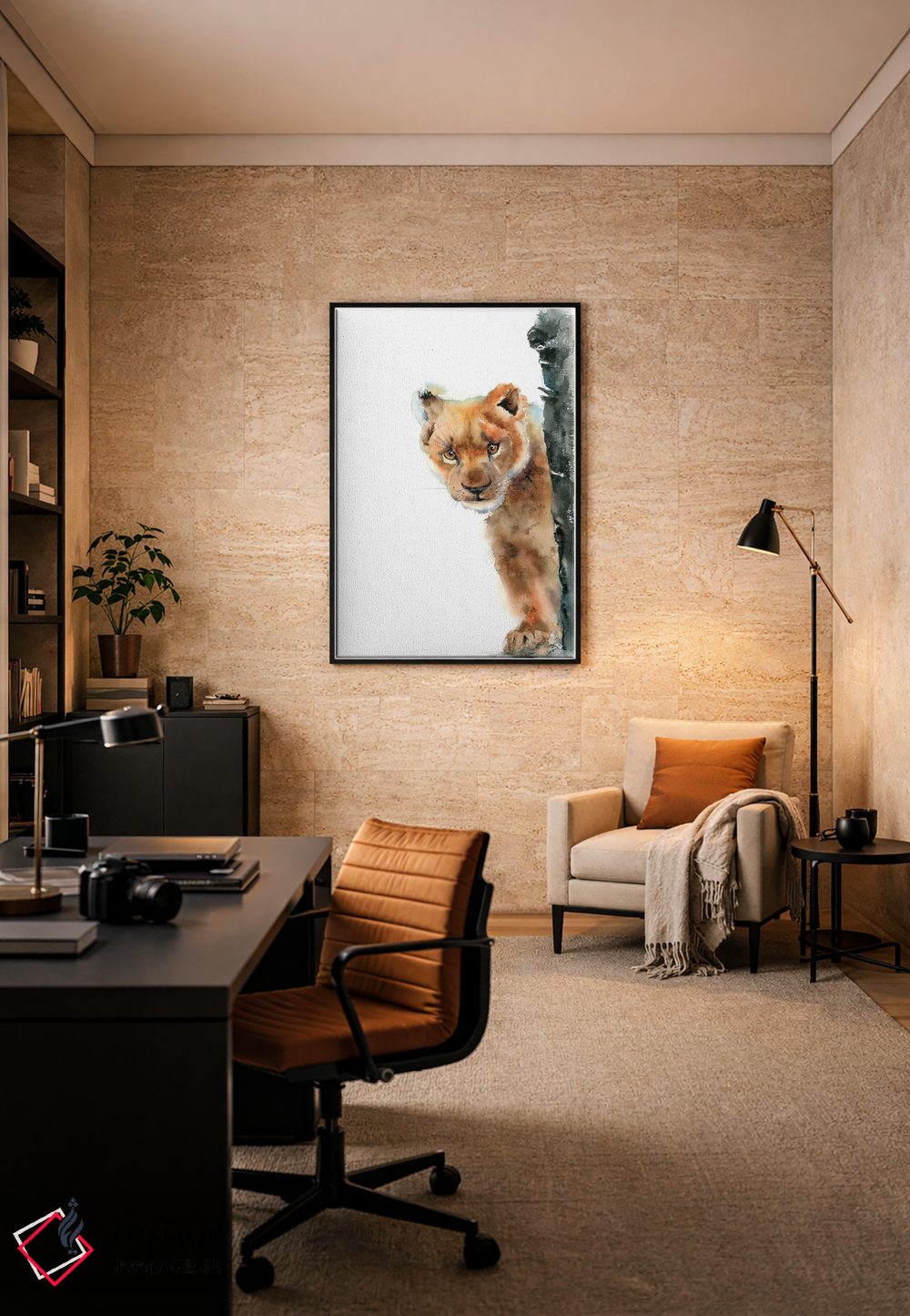 تابلو دکوراتیو لئو کوچک اثر الگا چفرانوف - D6B