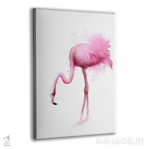 تابلو دکوراتیو ۴ فلامینگو ۲ اثر الگا چفرانوف - نمای پرسپکتیو محصول