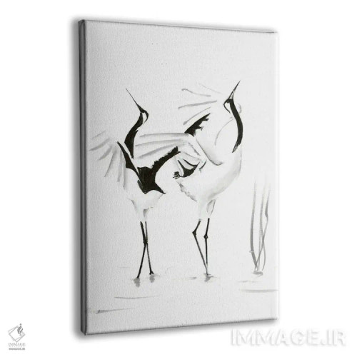 تابلو دکوراتیو لک لک ها ۱ اثر الگا چفرانوف - نمای پرسپکتیو محصول