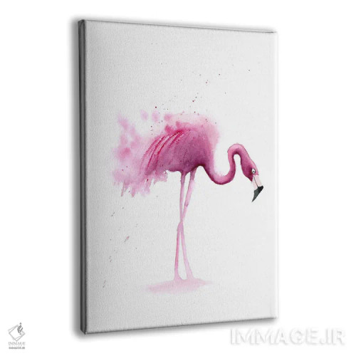 تابلو دکوراتیو ۴ فلامینگو ۱ اثر الگا چفرانوف - نمای پرسپکتیو محصول