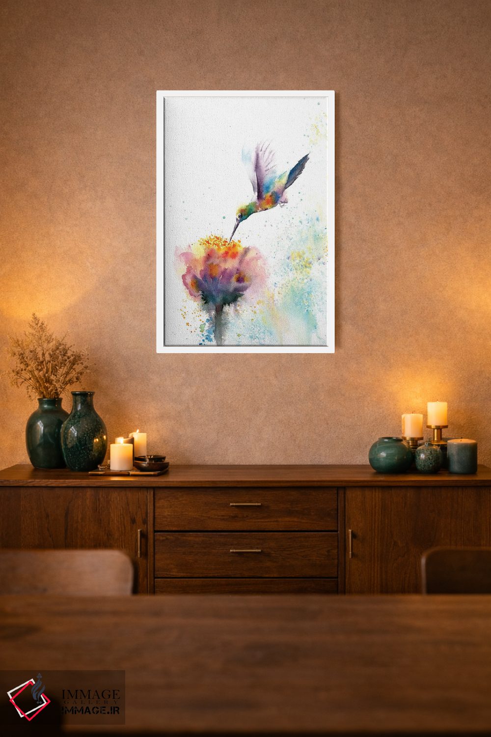 تابلو دکوراتیو مرغ مگس خوار اثر الگا چفرانوف - D2W