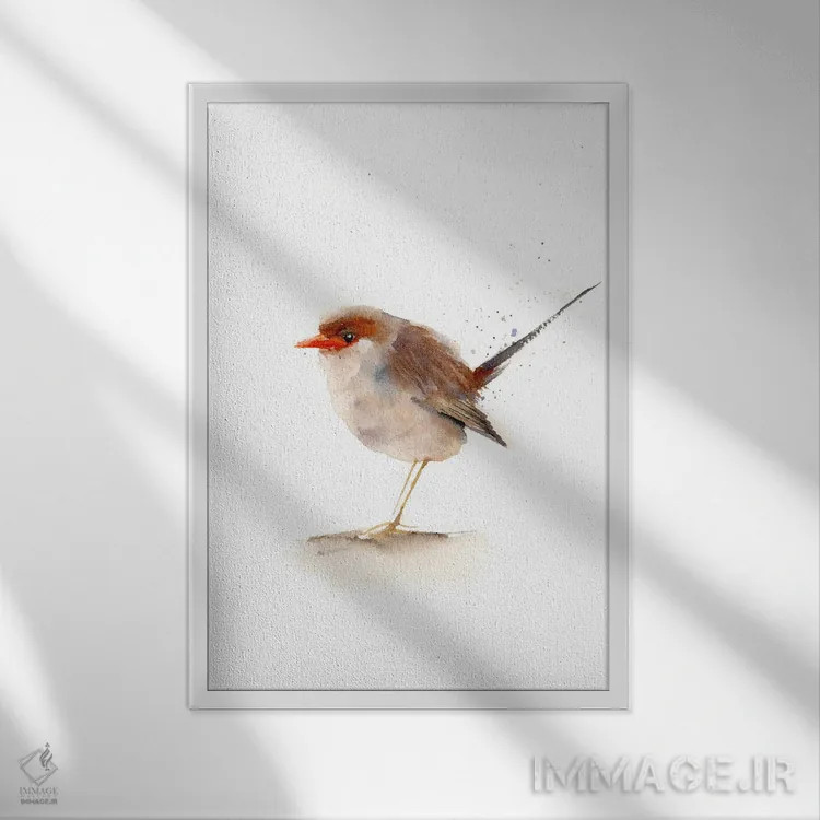 تابلو دکوراتیو سرلاک ها ۲ اثر الگا چفرانوف - نمای قابدار سفید