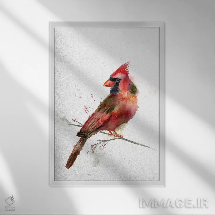 تابلو دکوراتیو کارباورال اثر الگا چفرانوف - نمای قابدار سفید