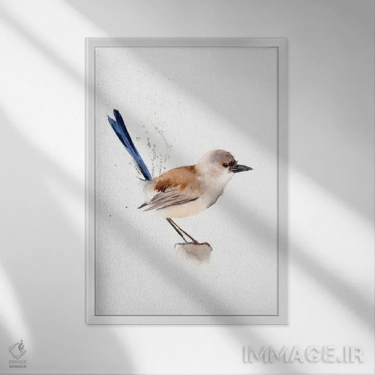 تابلو دکوراتیو سرلاک ها ۳ اثر الگا چفرانوف - نمای قابدار سفید