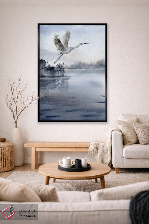تابلو دکوراتیو آرامش در پرواز اثر الگا چفرانوف - D1B