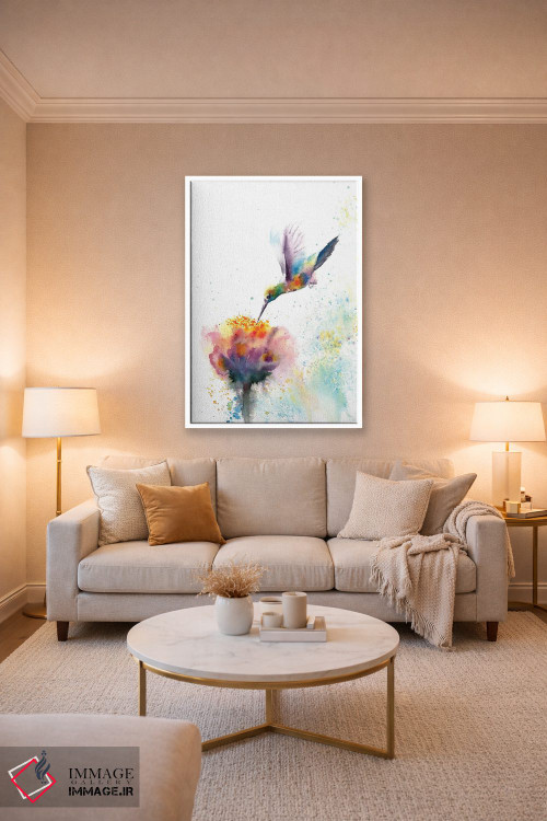 تابلو دکوراتیو مرغ مگس خوار اثر الگا چفرانوف - D4W