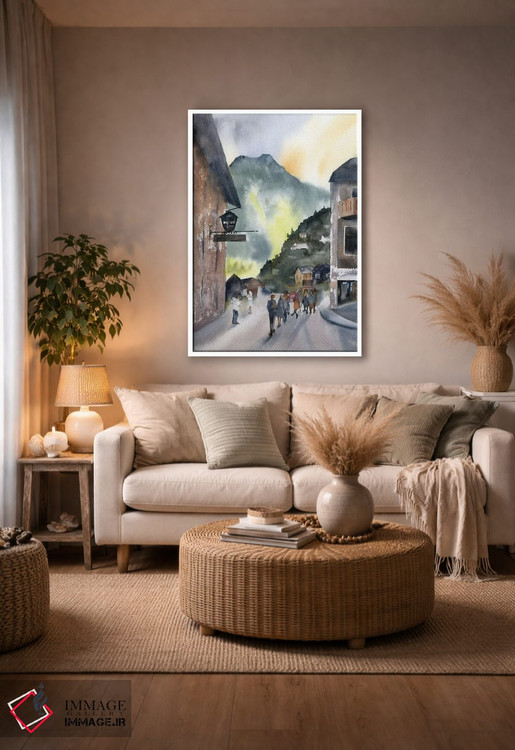 تابلو دکوراتیو هالشتات اثر الگا چفرانوف - D3W