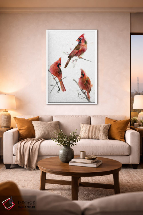 تابلو دکوراتیو کارباورال ها ۱ اثر الگا چفرانوف - D1W