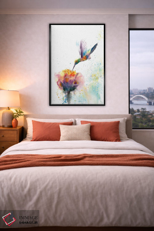 تابلو دکوراتیو مرغ مگس خوار اثر الگا چفرانوف - D5B