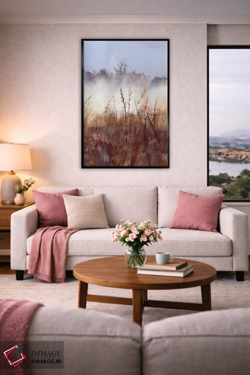 تابلو دکوراتیو منظره مه آلود ۱ اثر الگا چفرانوف - D4B