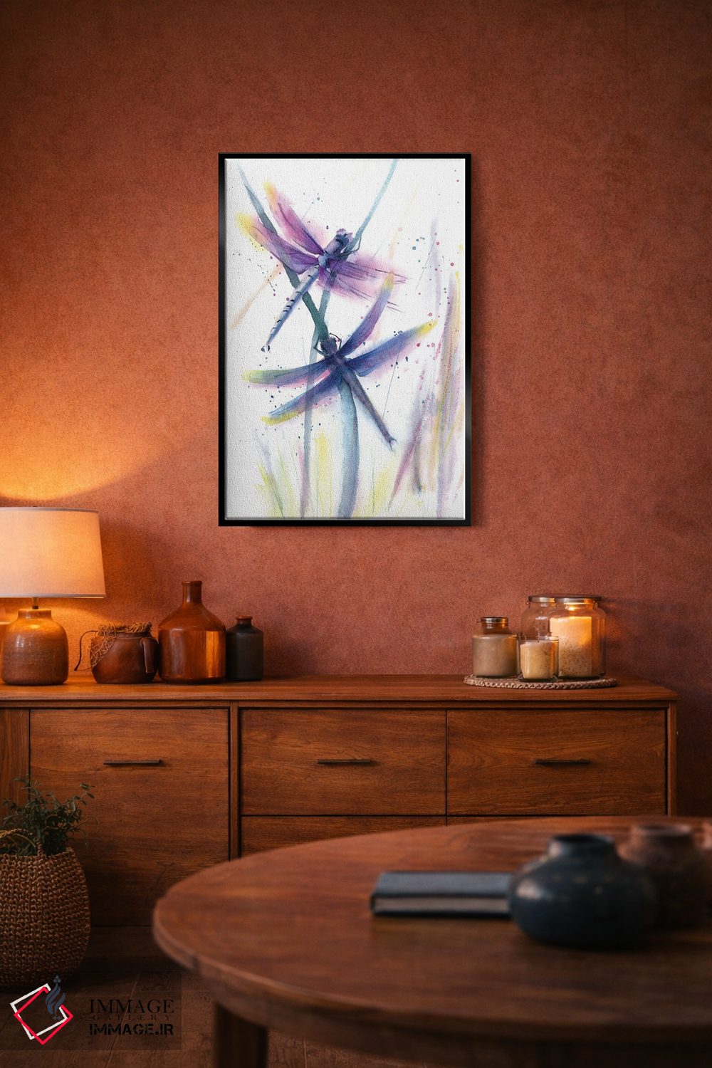 تابلو دکوراتیو سنجاقک ها اثر الگا چفرانوف - D5B