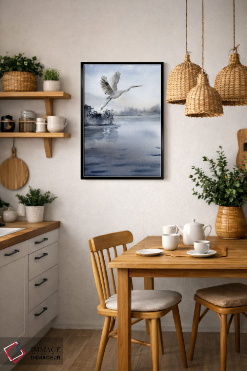 تابلو دکوراتیو آرامش در پرواز اثر الگا چفرانوف - D6B