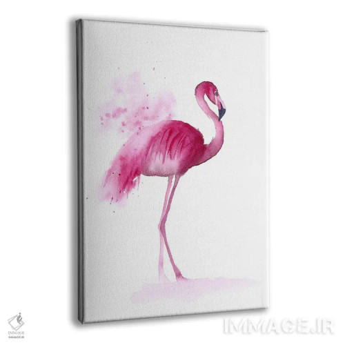 تابلو دکوراتیو ۴ فلامینگو ۳ اثر الگا چفرانوف - نمای پرسپکتیو محصول
