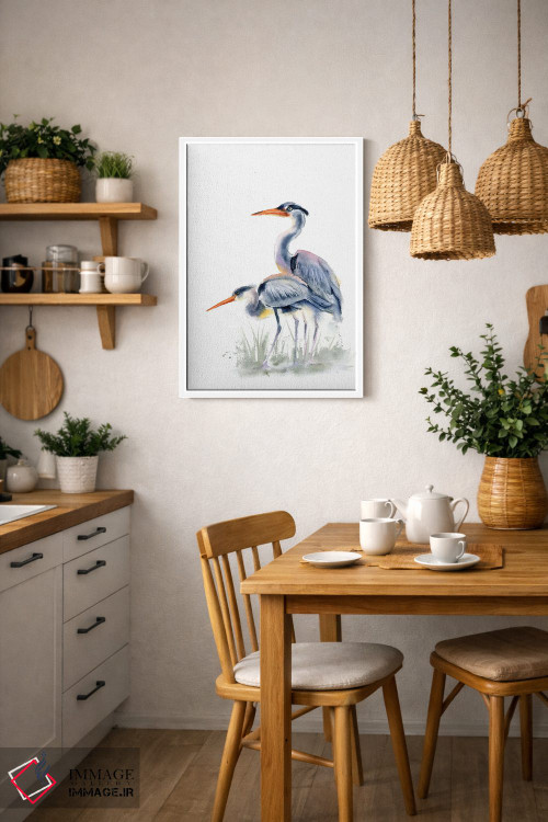 تابلو دکوراتیو مرغ آبکنار ها اثر الگا چفرانوف - D4W